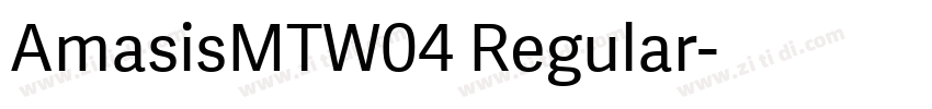 AmasisMTW04 Regular字体转换